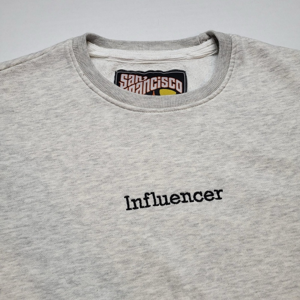 Influencer Embroidered Crewneck